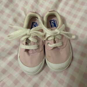 Keds Kids Light Pink and White Sneakers